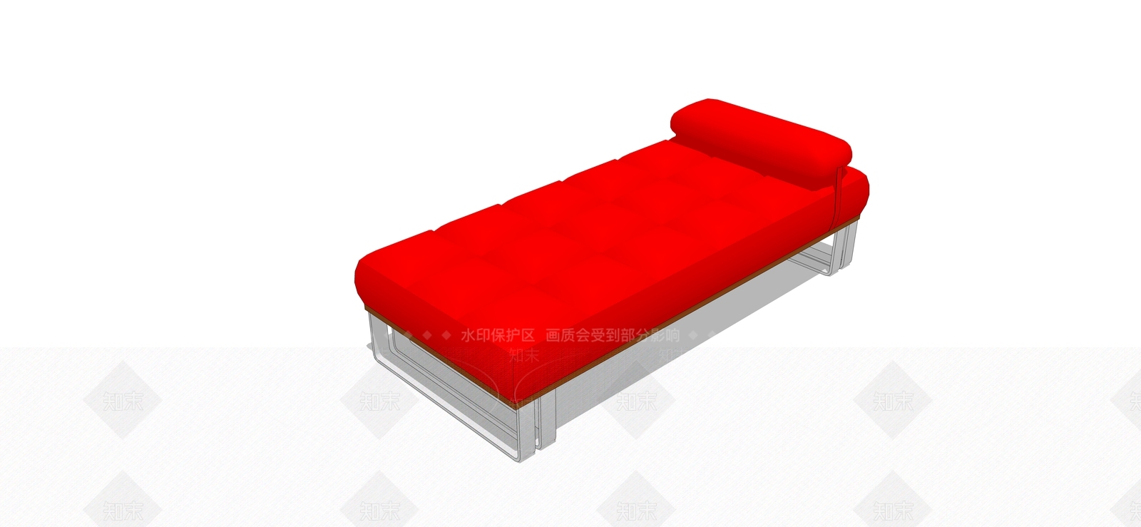 现代欧式贵妃椅SU模型下载【ID:1170505054】