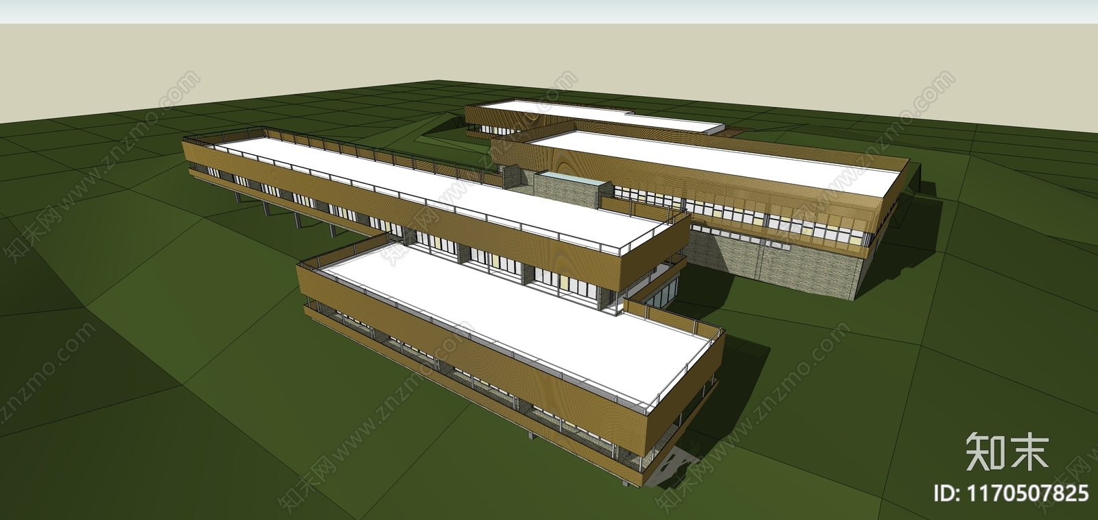 现代简约小公建SU模型下载【ID:1170507825】