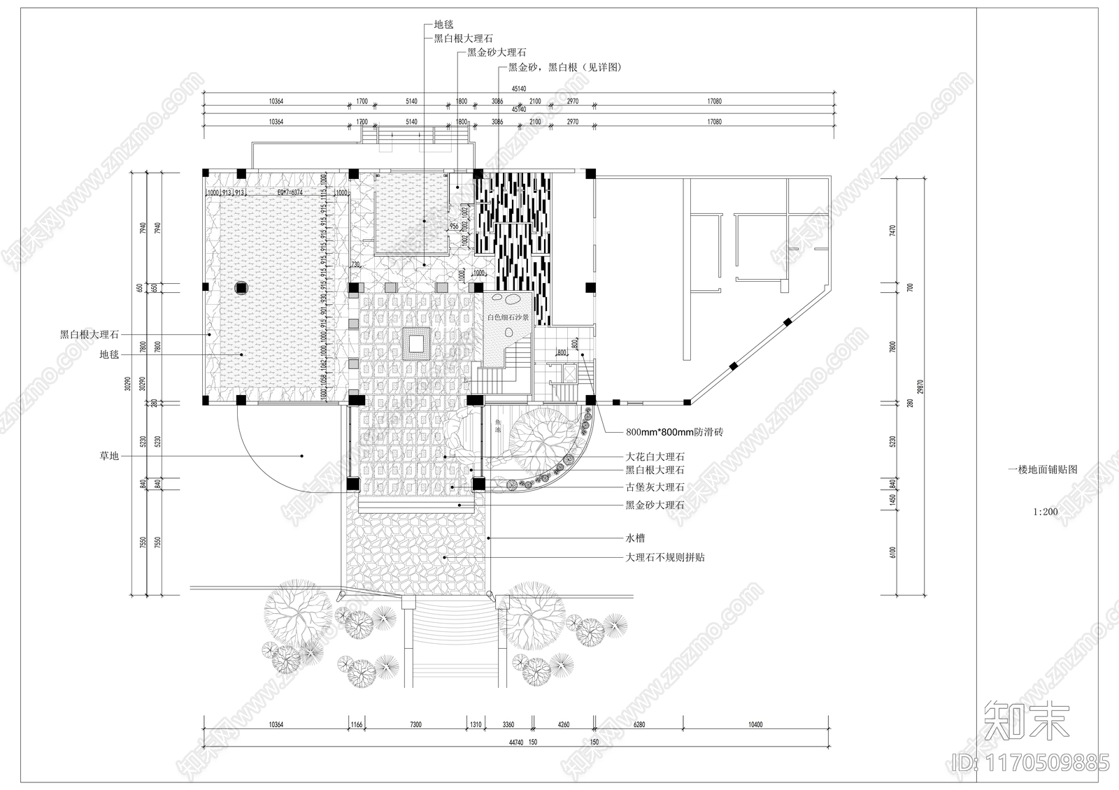 现代会所施工图下载【ID:1170509885】