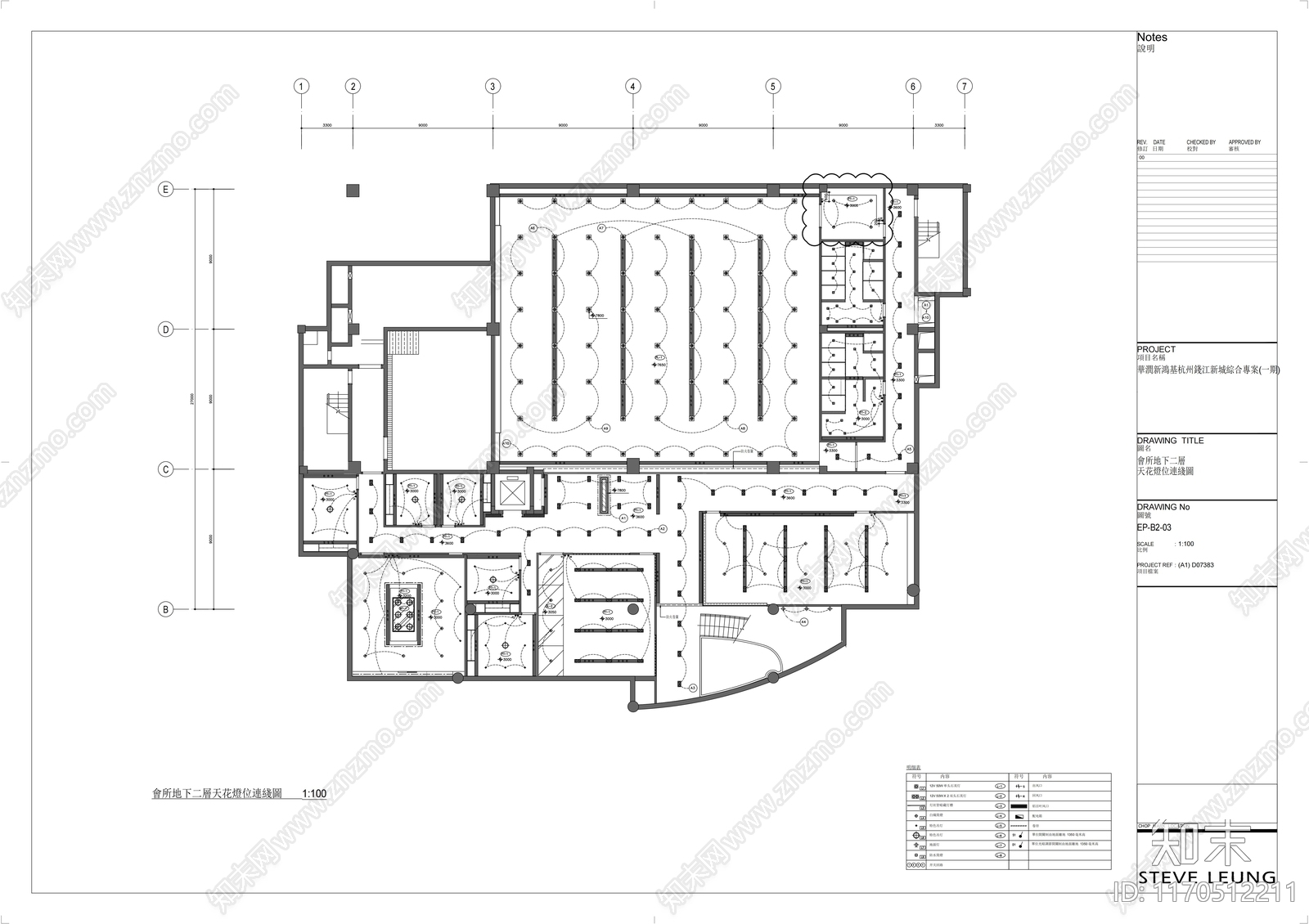 现代会所cad施工图下载【ID:1170512211】