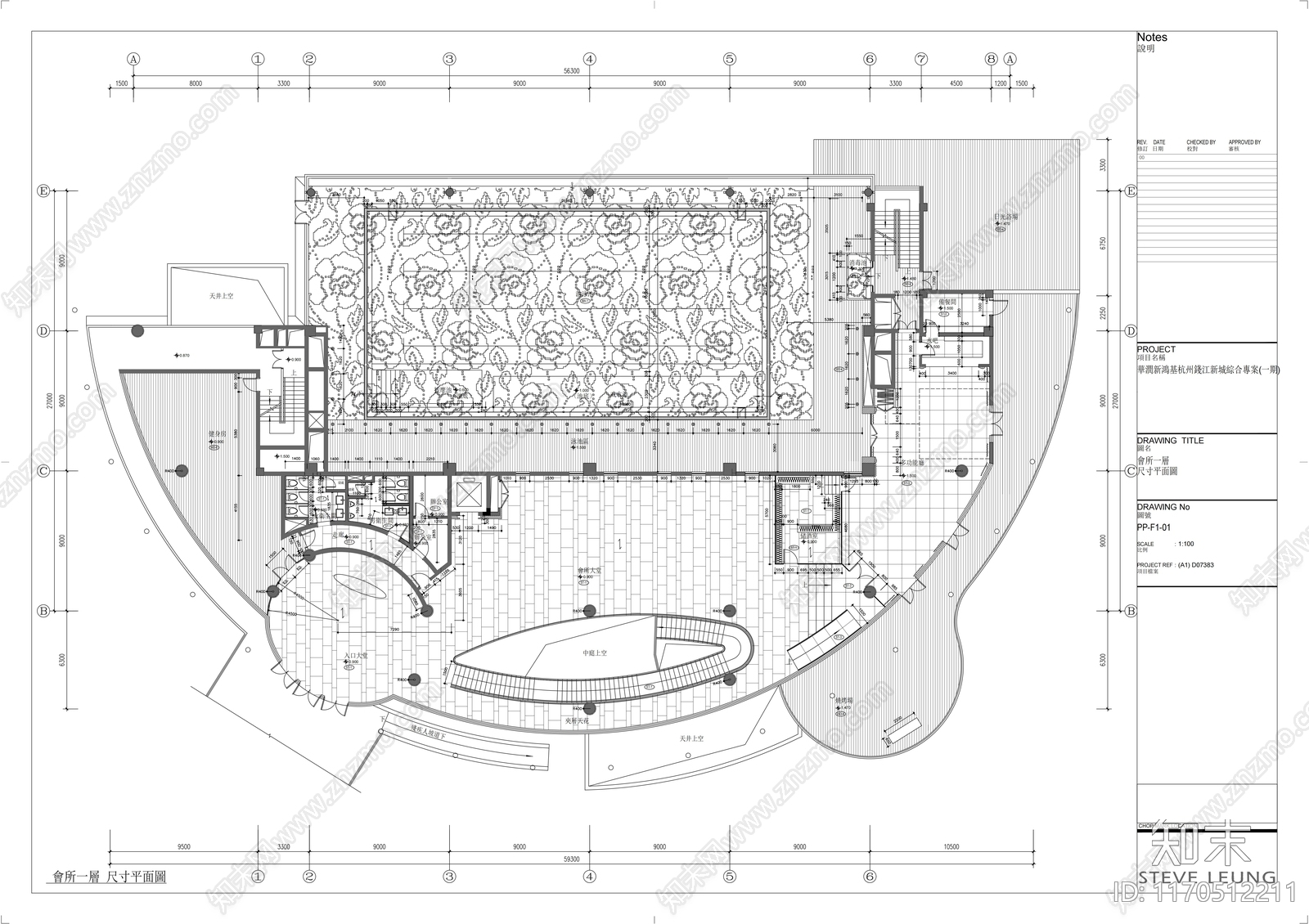 现代会所cad施工图下载【ID:1170512211】