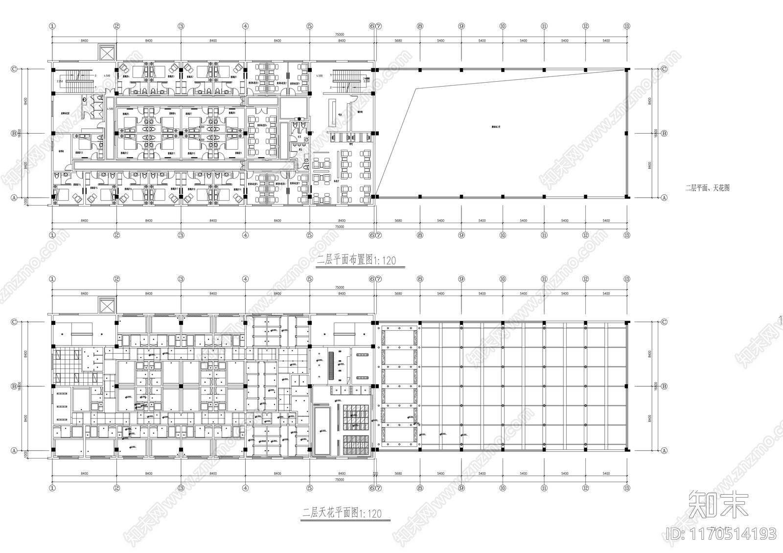 现代其他休闲娱乐空间cad施工图下载【ID:1170514193】