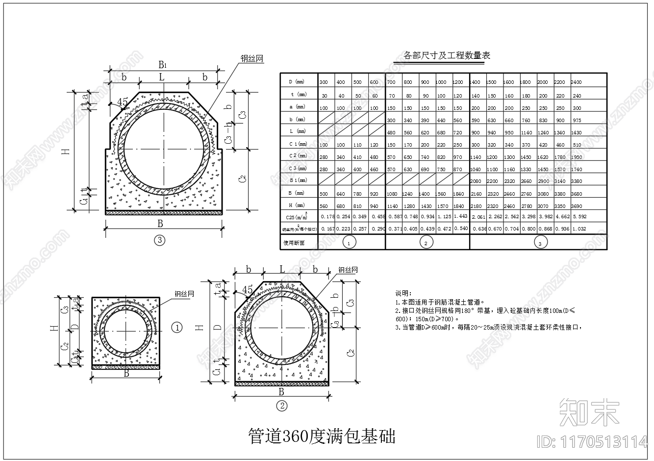 给排水节点详图cad施工图下载【ID:1170513114】