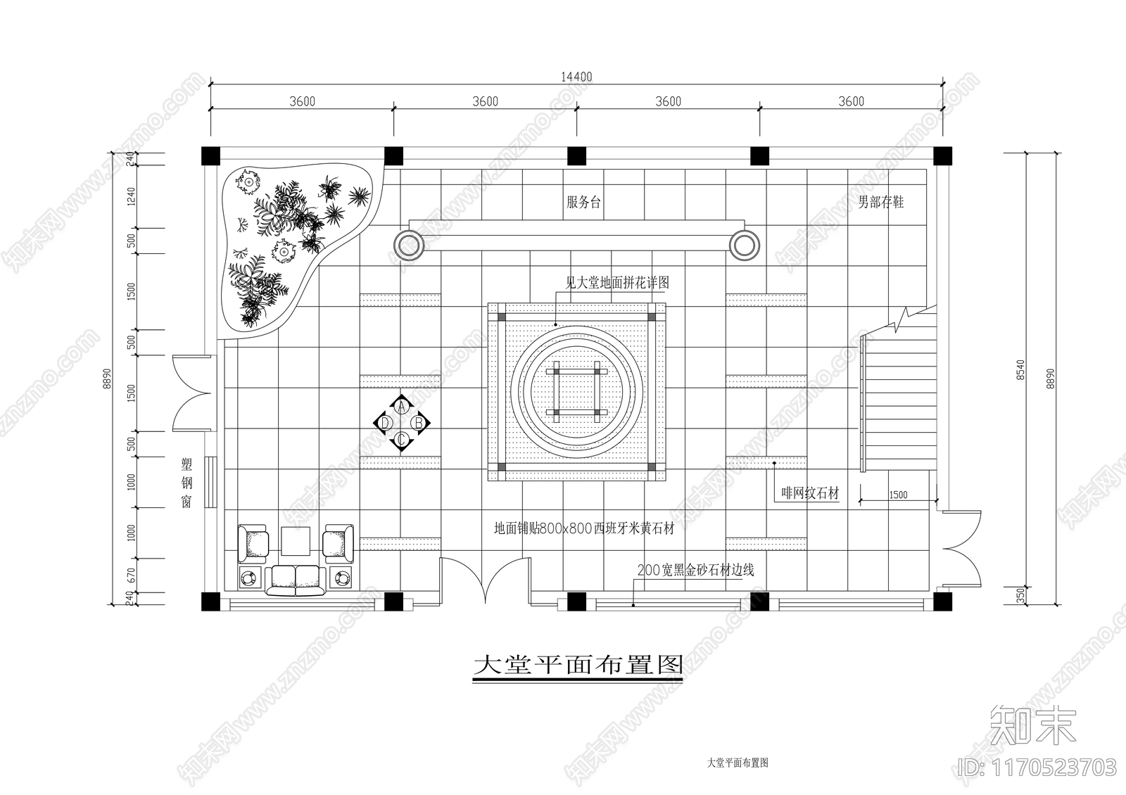 现代其他休闲娱乐空间cad施工图下载【ID:1170523703】