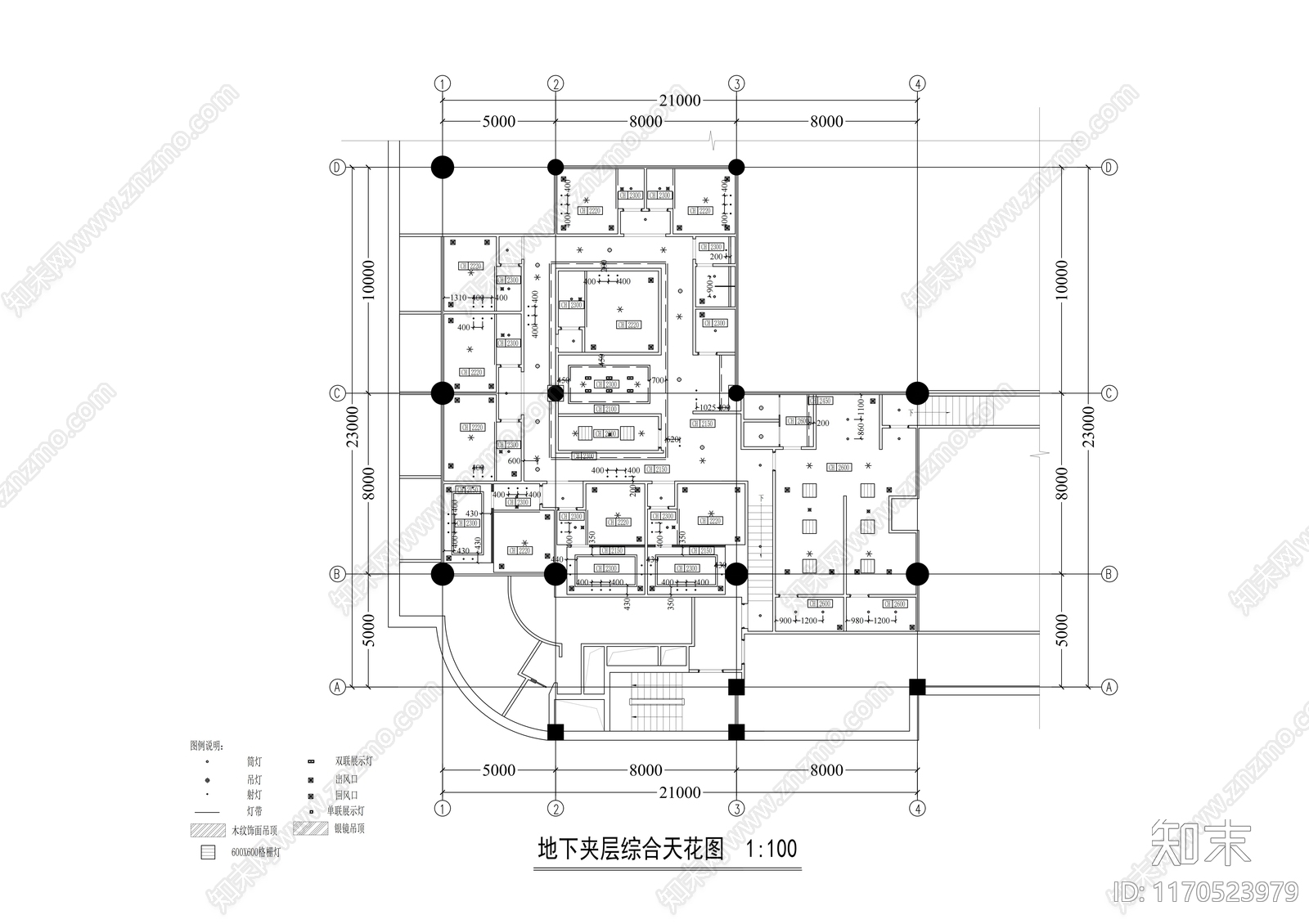 现代其他休闲娱乐空间cad施工图下载【ID:1170523979】