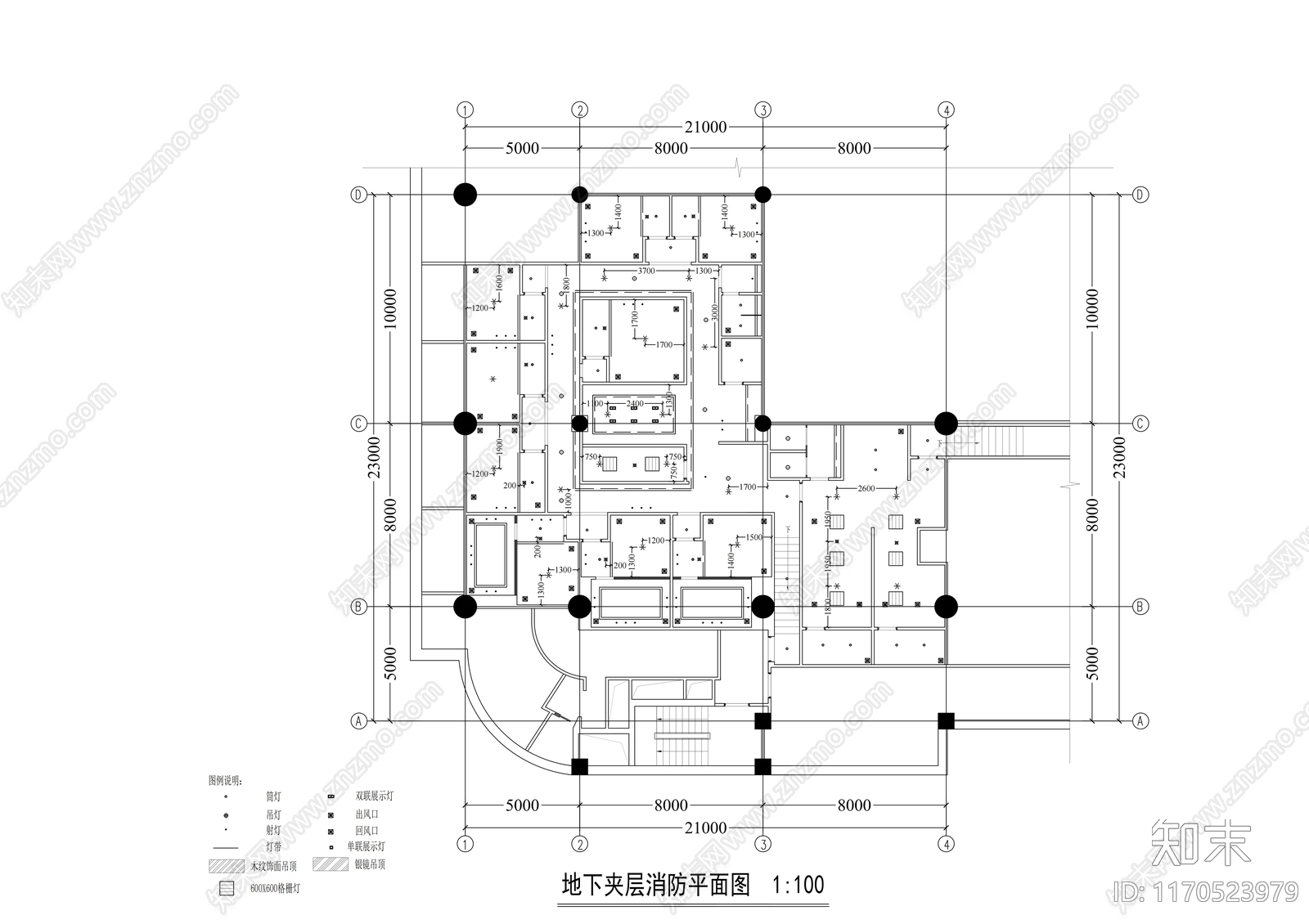 现代其他休闲娱乐空间cad施工图下载【ID:1170523979】