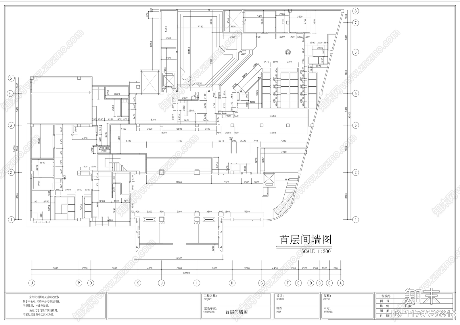 现代会所cad施工图下载【ID:1170526918】