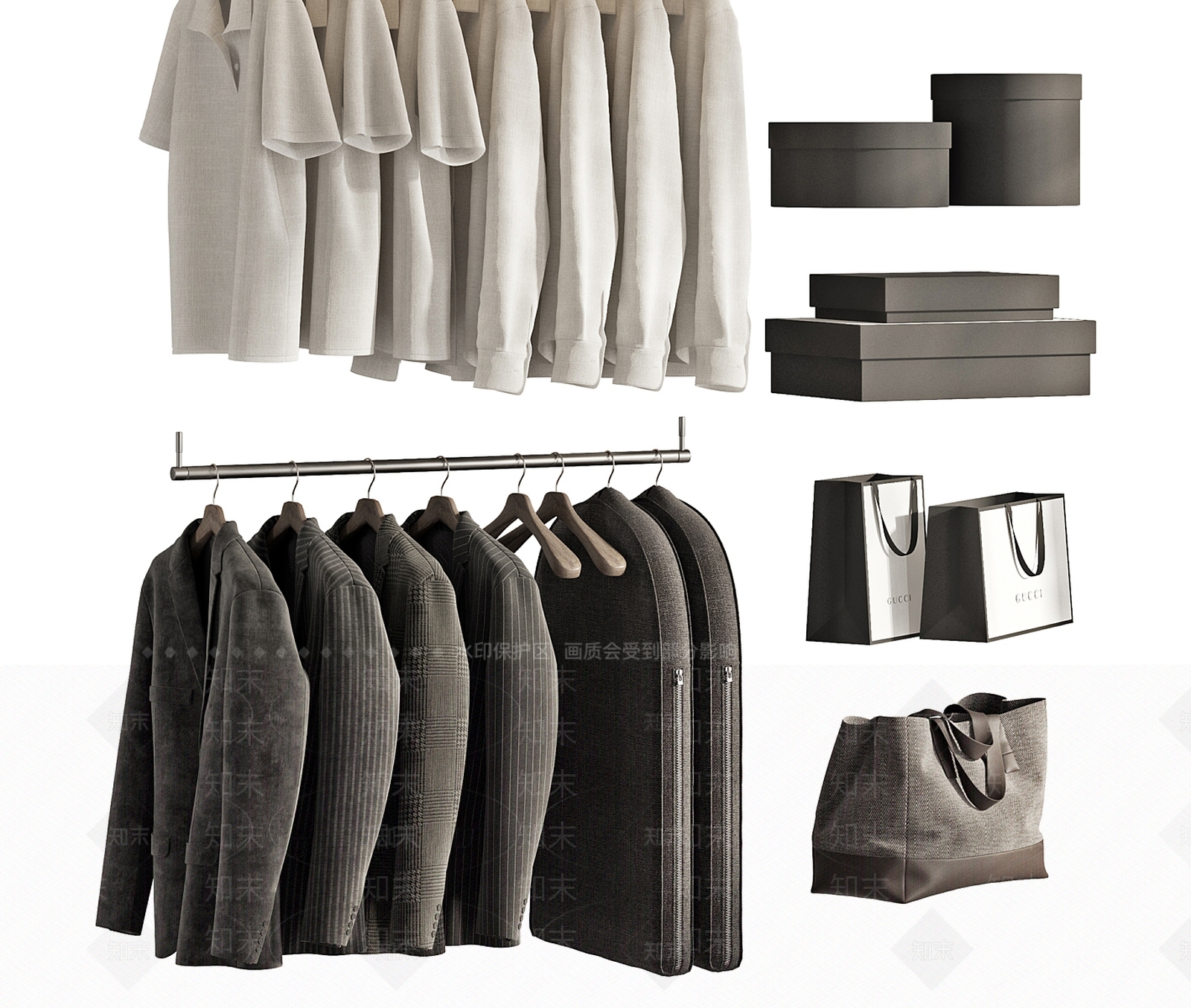 衣服3D模型下载【ID:1170528173】