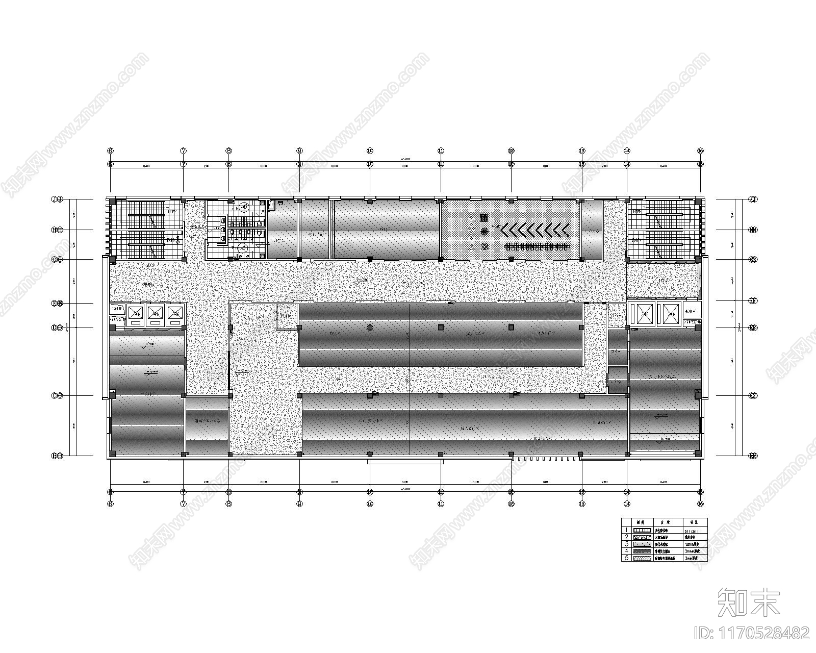 现代活动中心施工图下载【ID:1170528482】