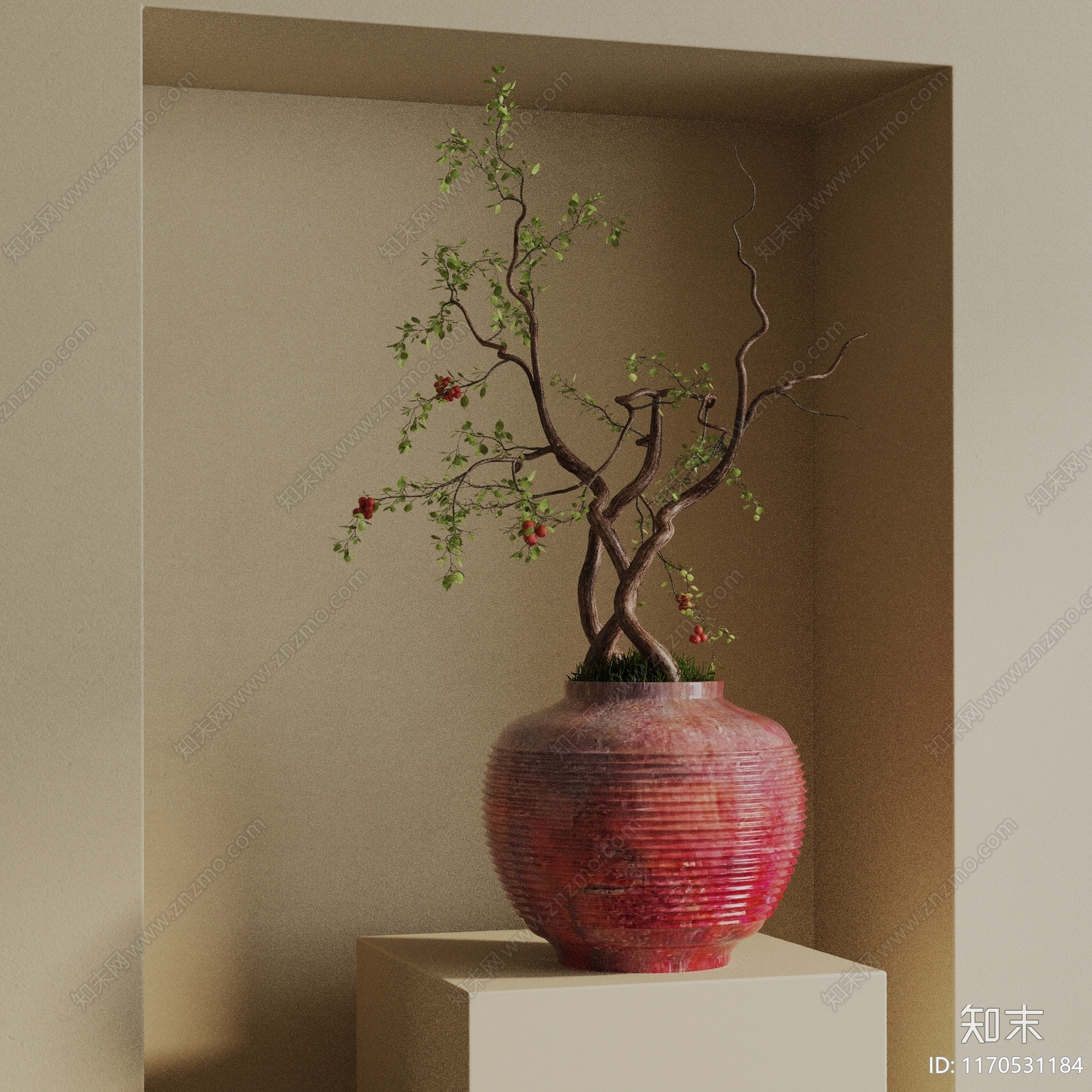 盆栽3D模型下载【ID:1170531184】