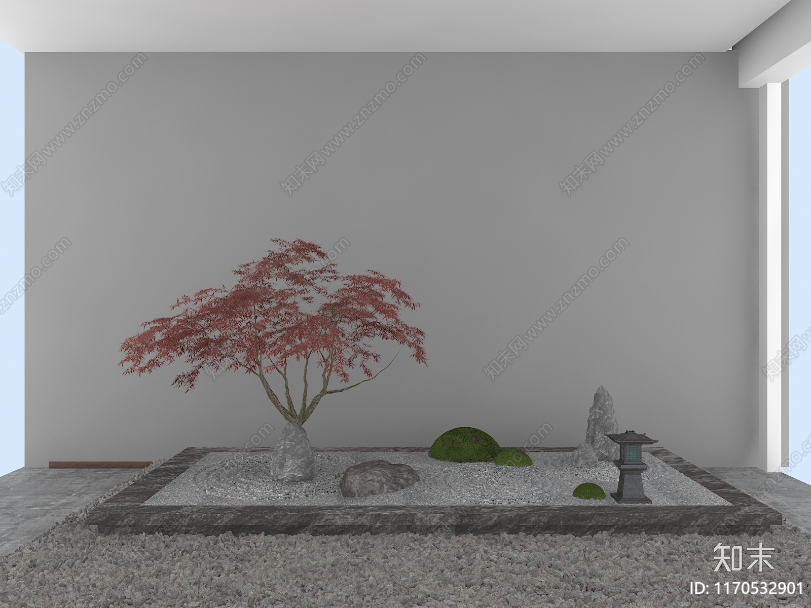 现代室内景观3D模型下载【ID:1170532901】