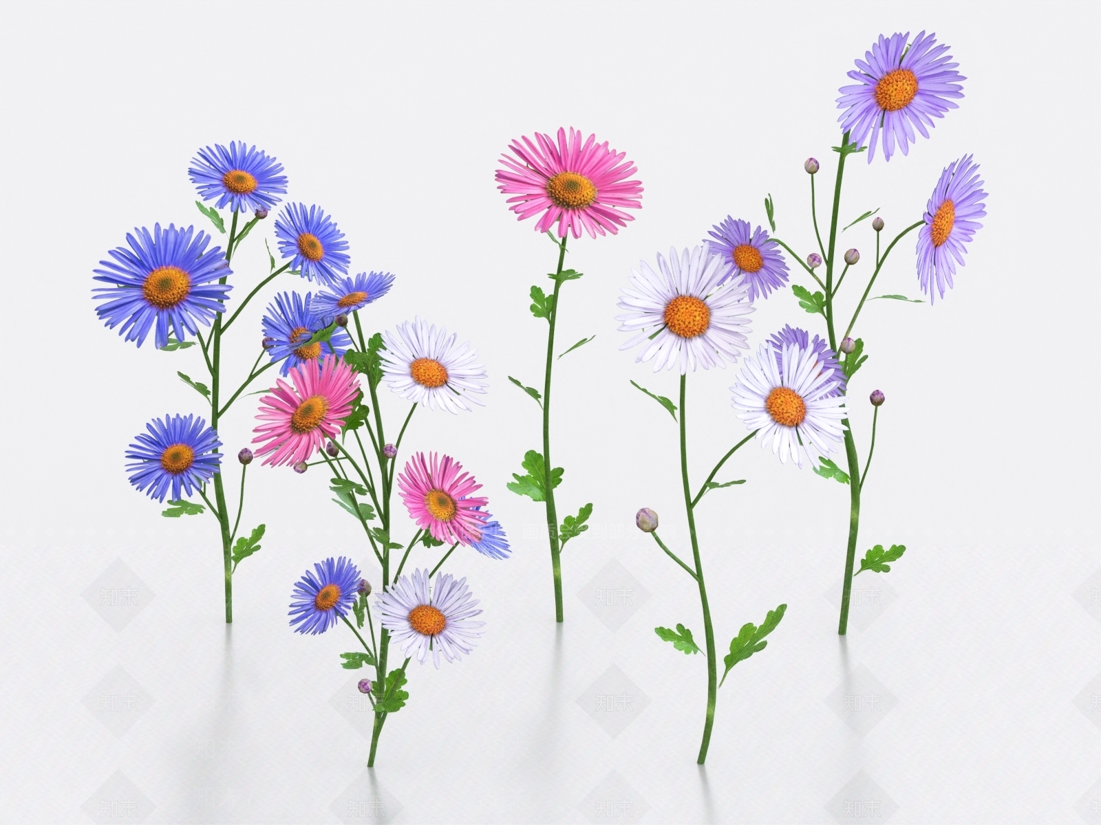 花草组合3D模型下载【ID:1170535858】
