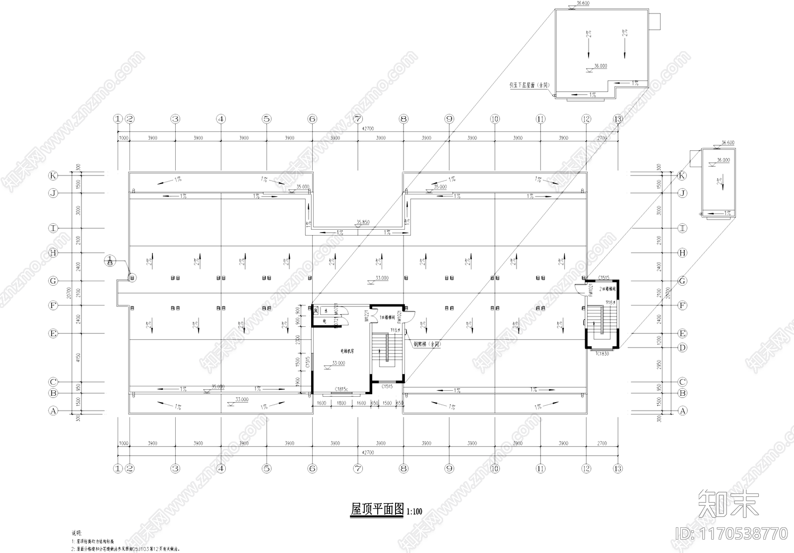 现代住宅楼建筑cad施工图下载【ID:1170538770】