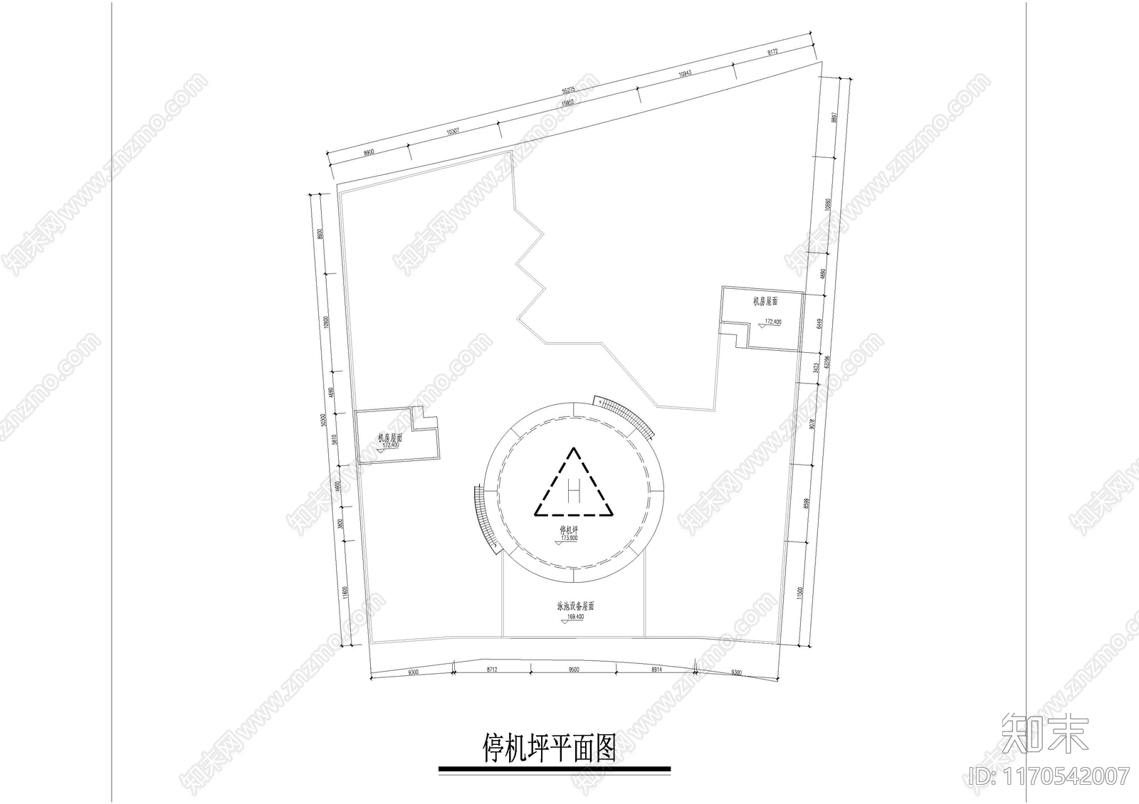 现代酒店建筑施工图下载【ID:1170542007】