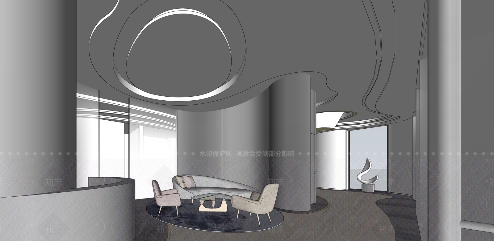 现代美妆店SU模型下载【ID:1170542753】