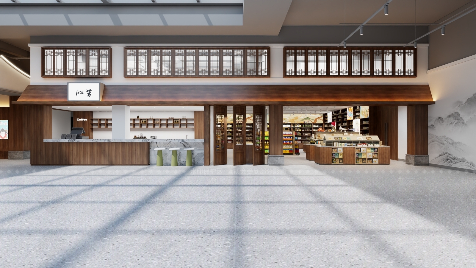 新中式中式商场3D模型下载【ID:1170545709】