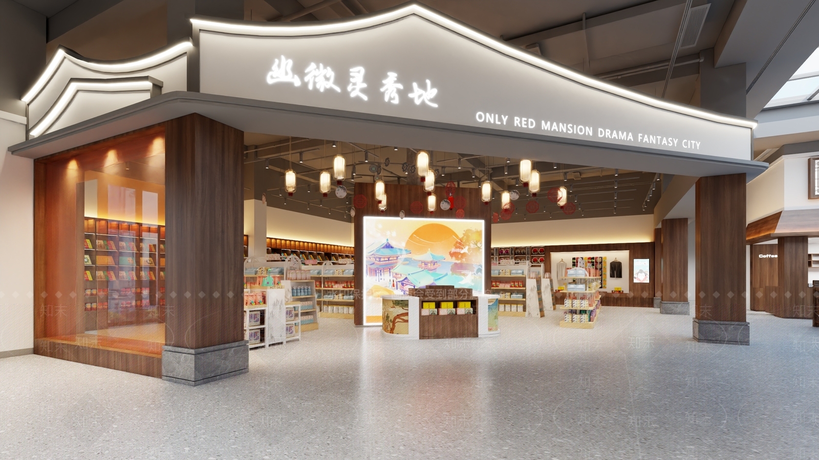 新中式中式商场3D模型下载【ID:1170545709】