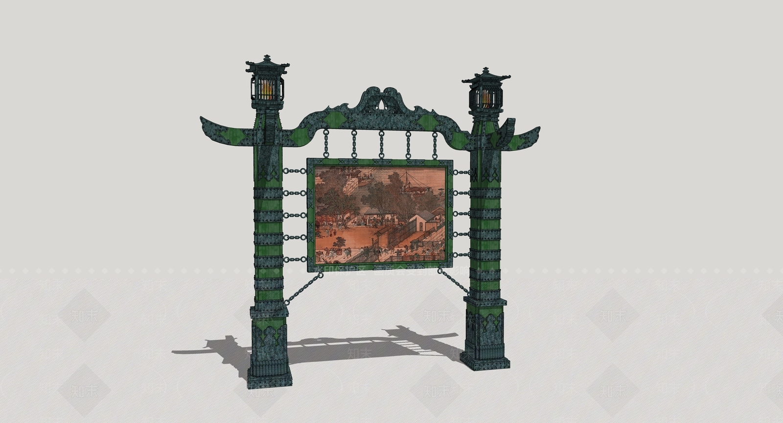 中式其他门SU模型下载【ID:1170545750】