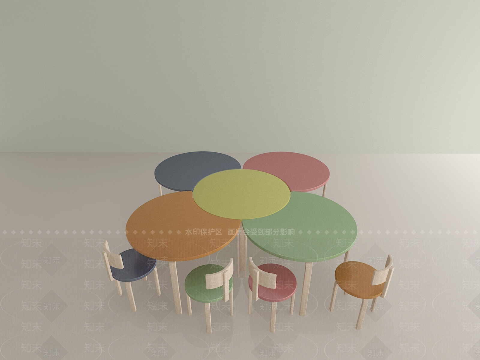 现代幼儿园3D模型下载【ID:1170547894】
