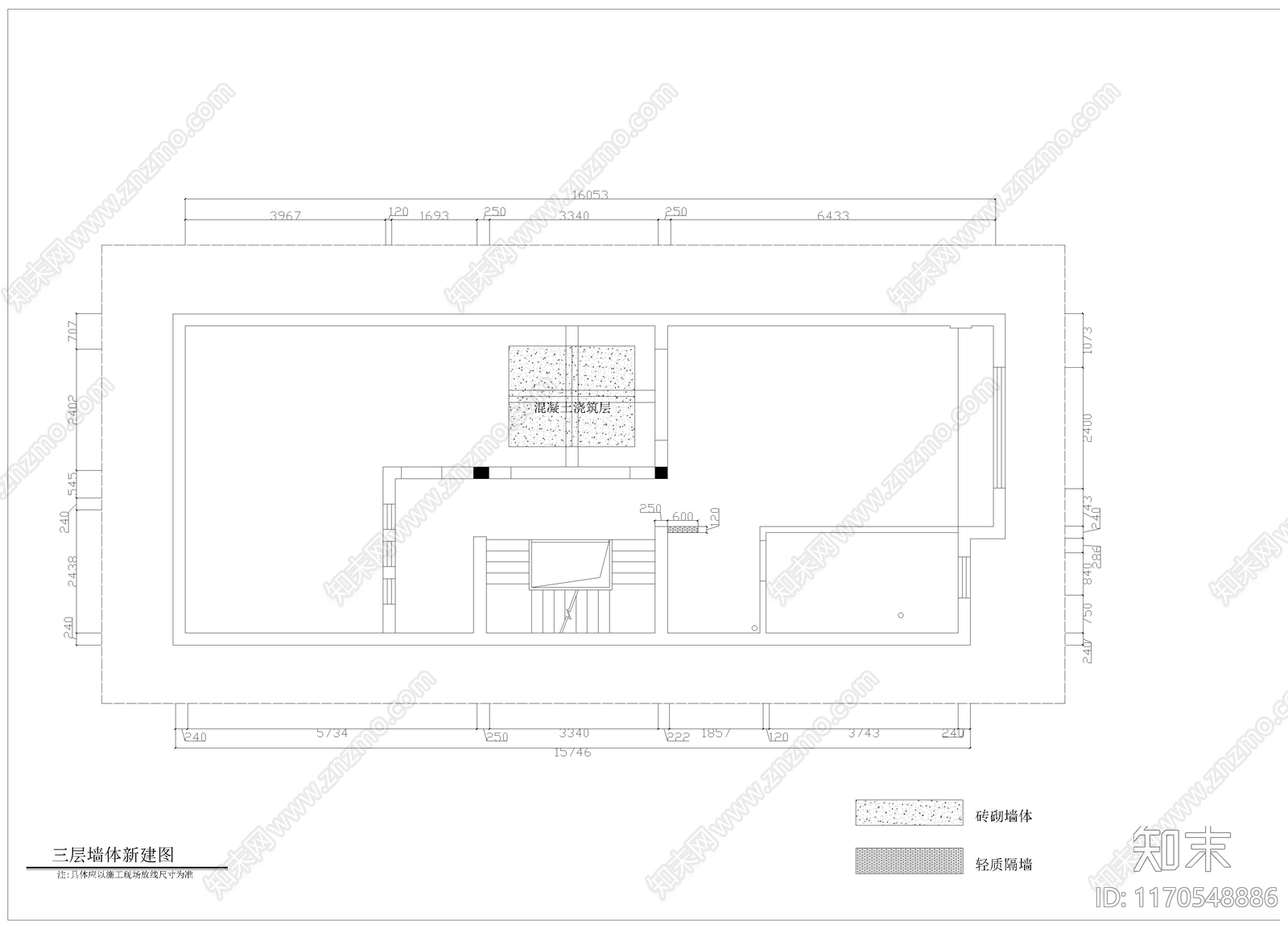 整体家装空间cad施工图下载【ID:1170548886】