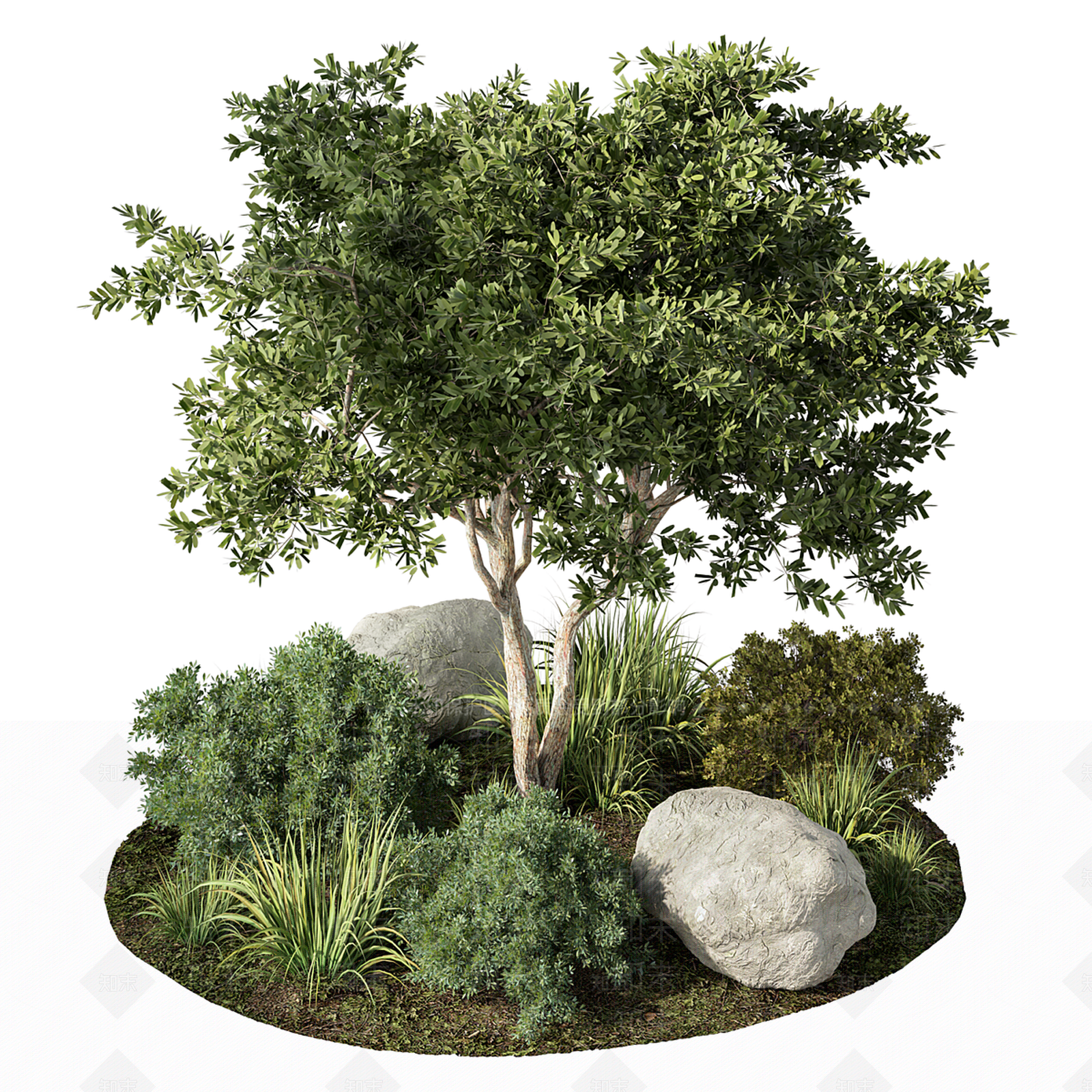 植物堆3D模型下载【ID:1170551143】