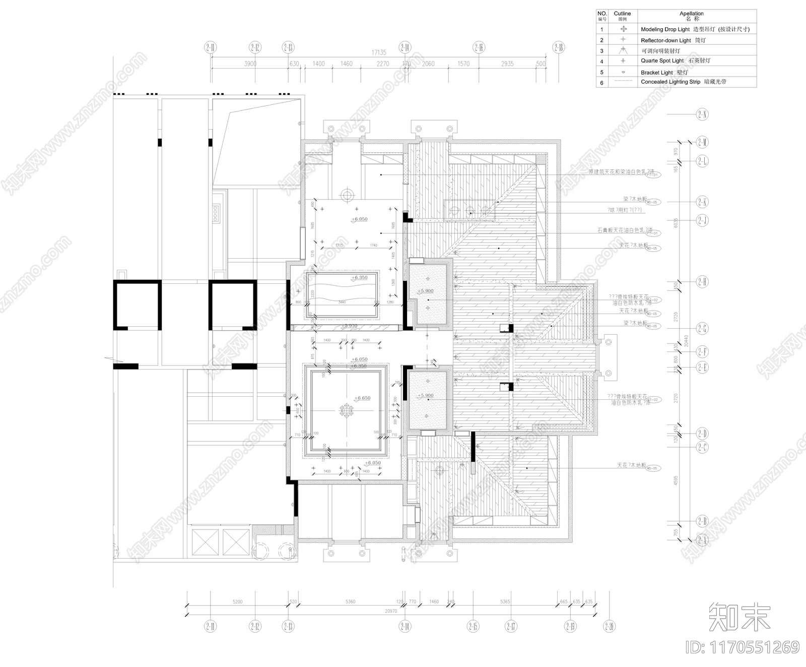 整体家装空间cad施工图下载【ID:1170551269】