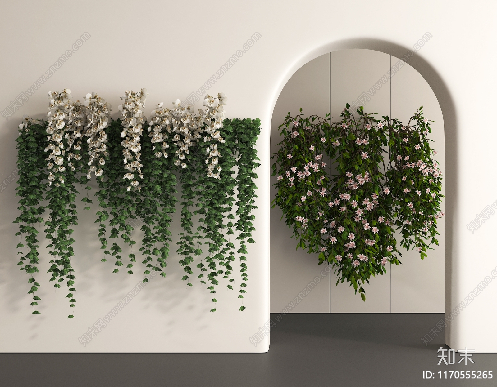 绿植墙3D模型下载【ID:1170555265】