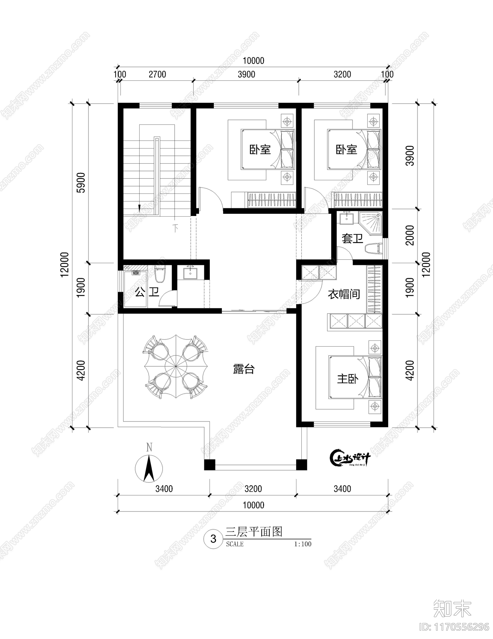 中式欧式别墅建筑cad施工图下载【ID:1170556296】