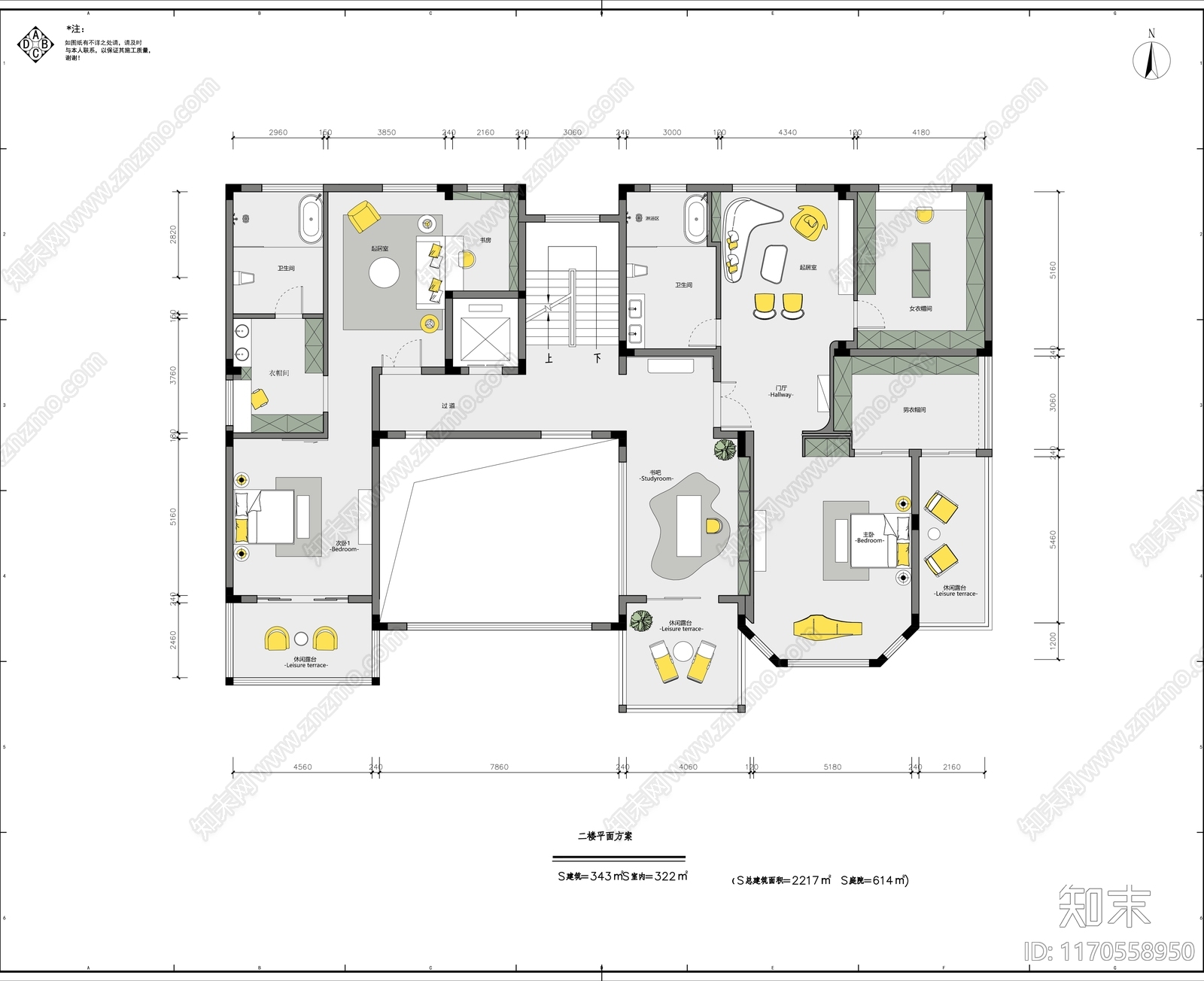 现代整体家装空间cad施工图下载【ID:1170558950】