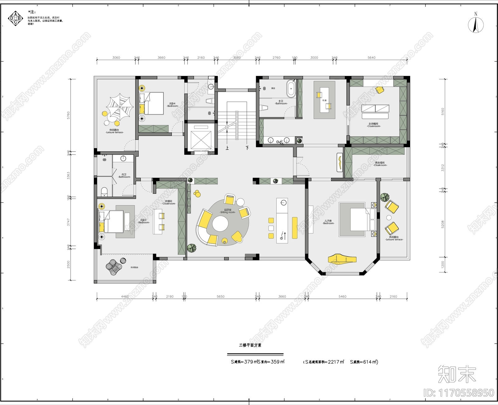 现代整体家装空间cad施工图下载【ID:1170558950】