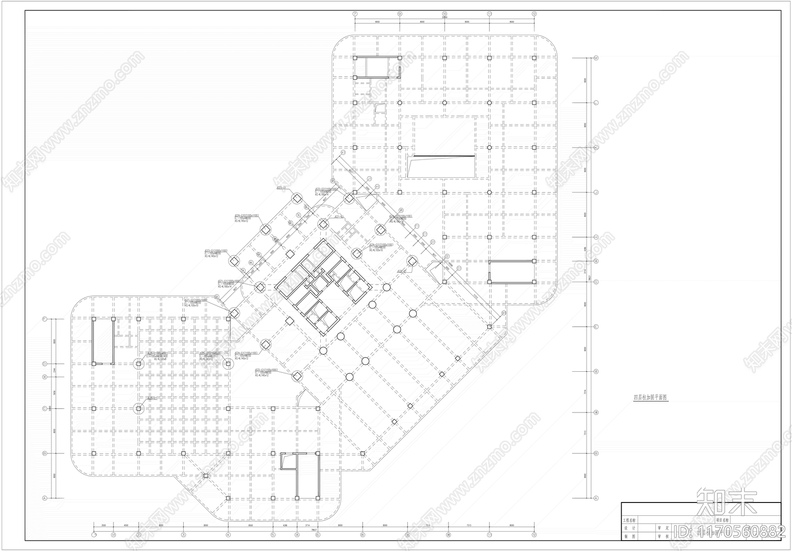 混凝土结构cad施工图下载【ID:1170560882】