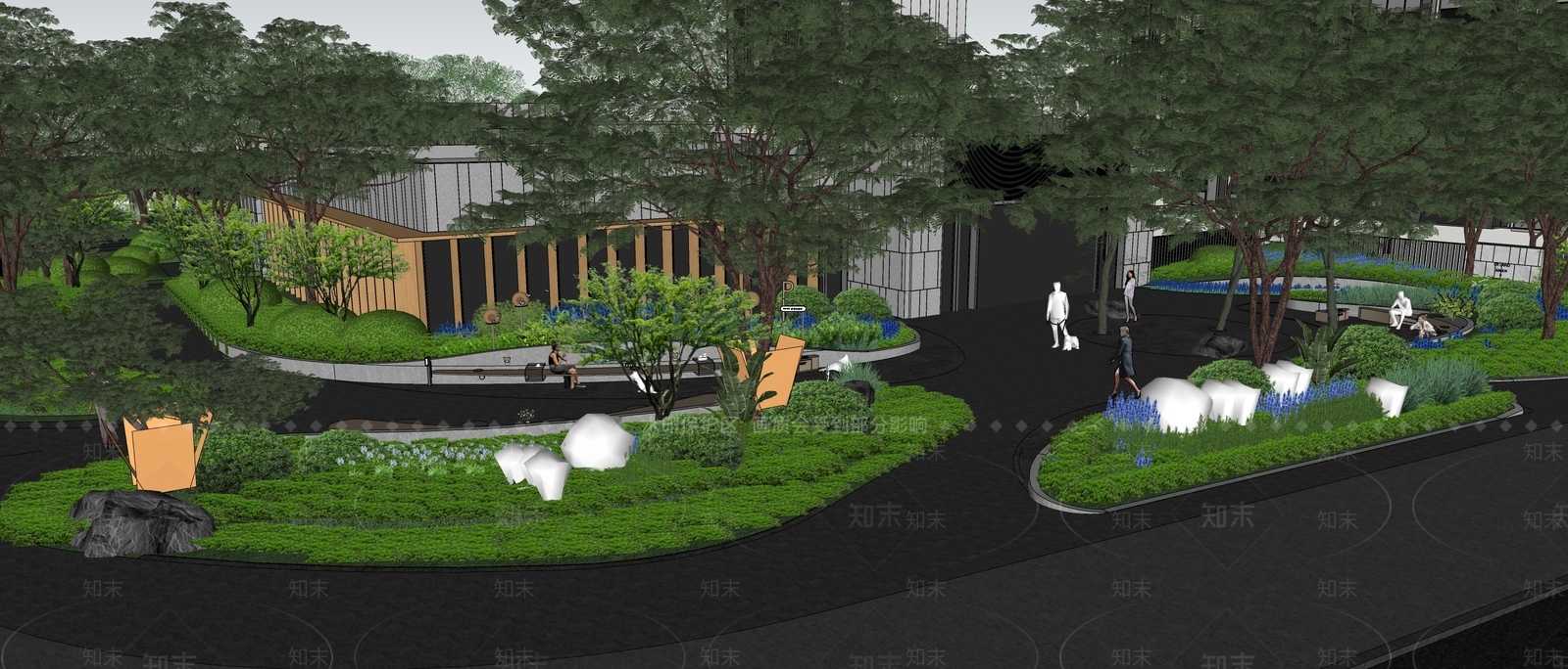 现代口袋公园SU模型下载【ID:1170565314】