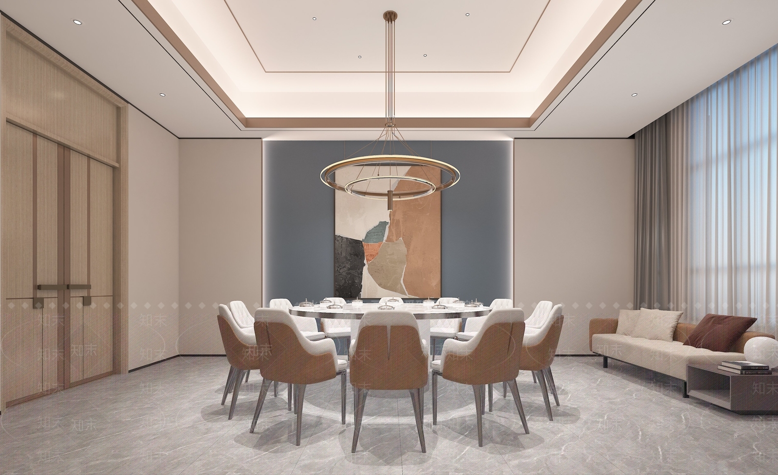 现代包厢3D模型下载【ID:1170566500】