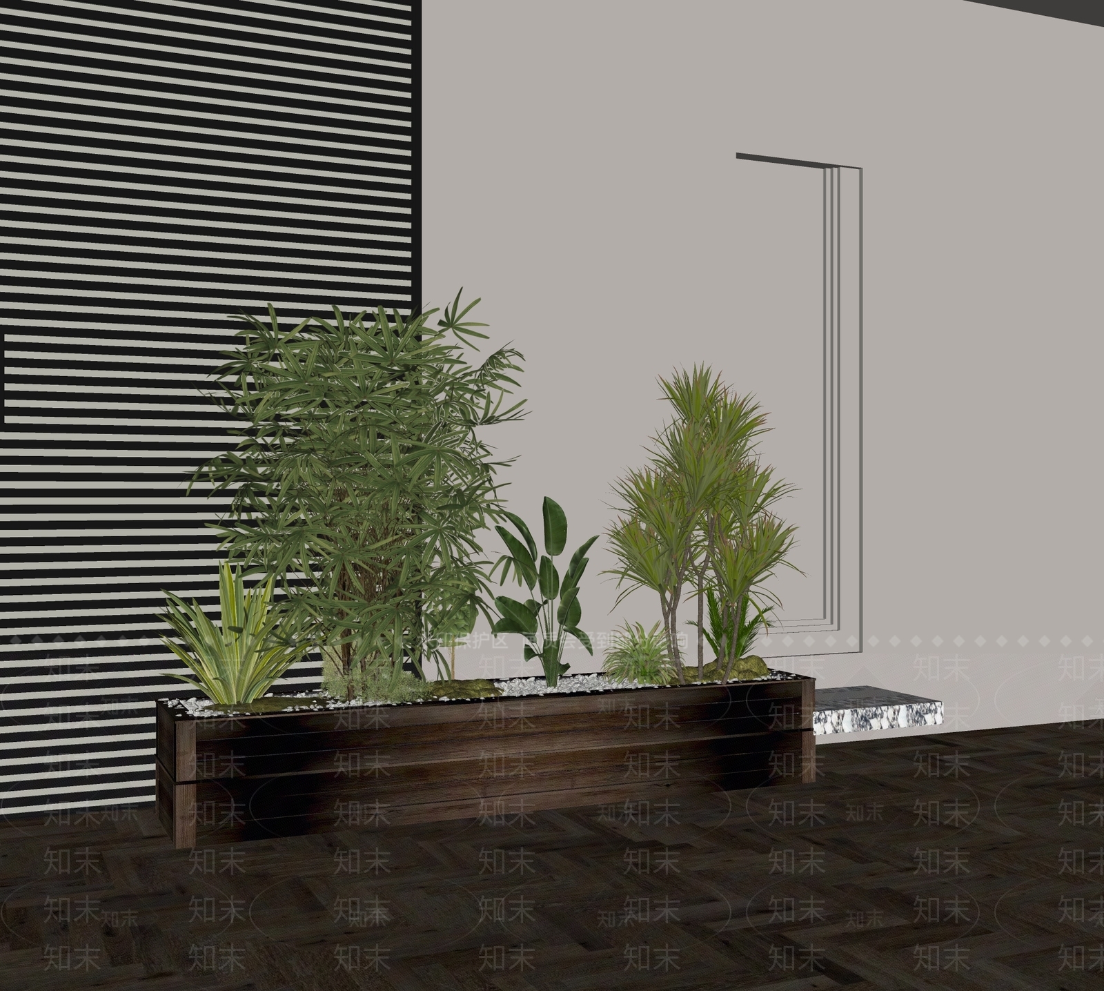 植物组合SU模型下载【ID:1170574637】