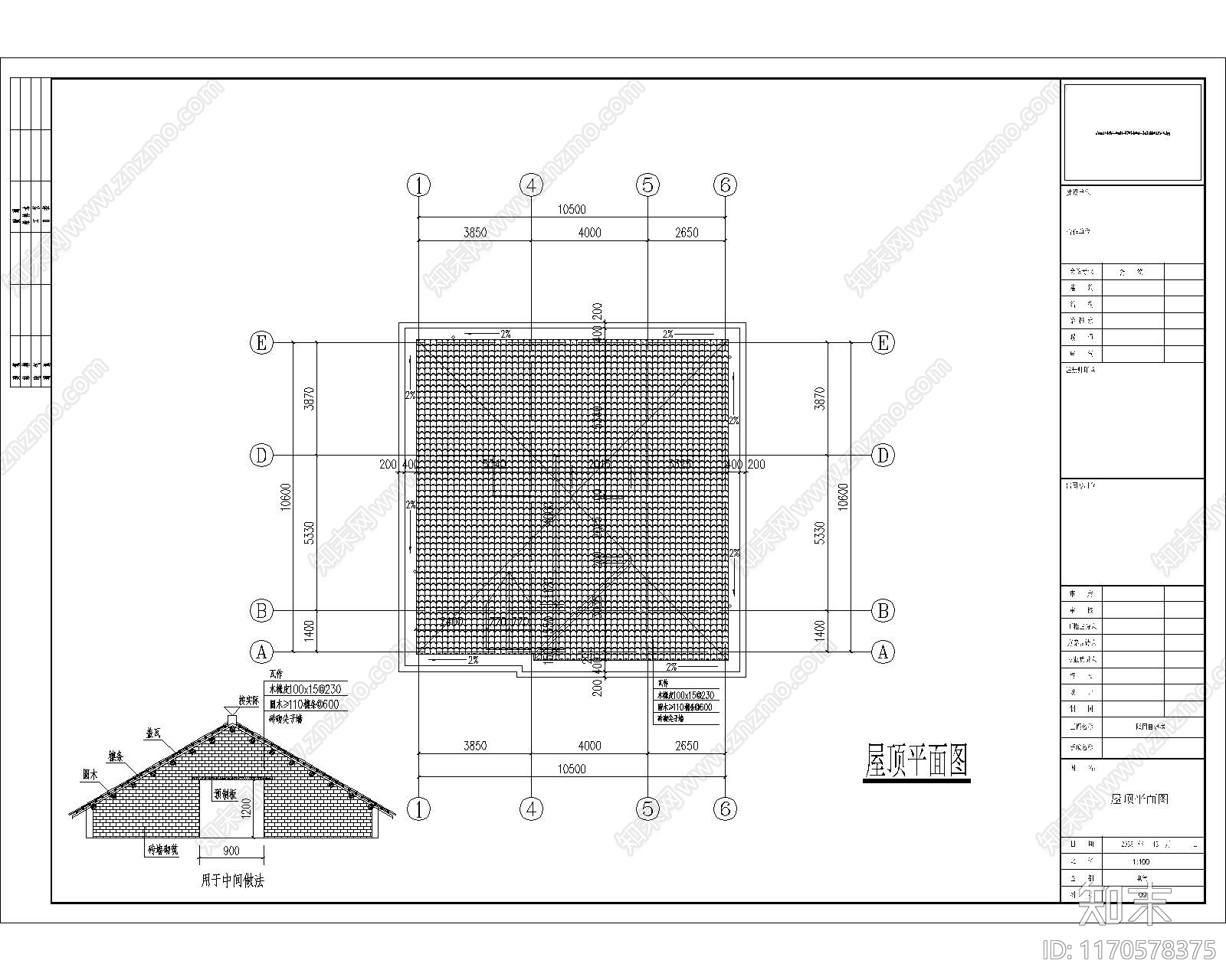 现代别墅建筑cad施工图下载【ID:1170578375】