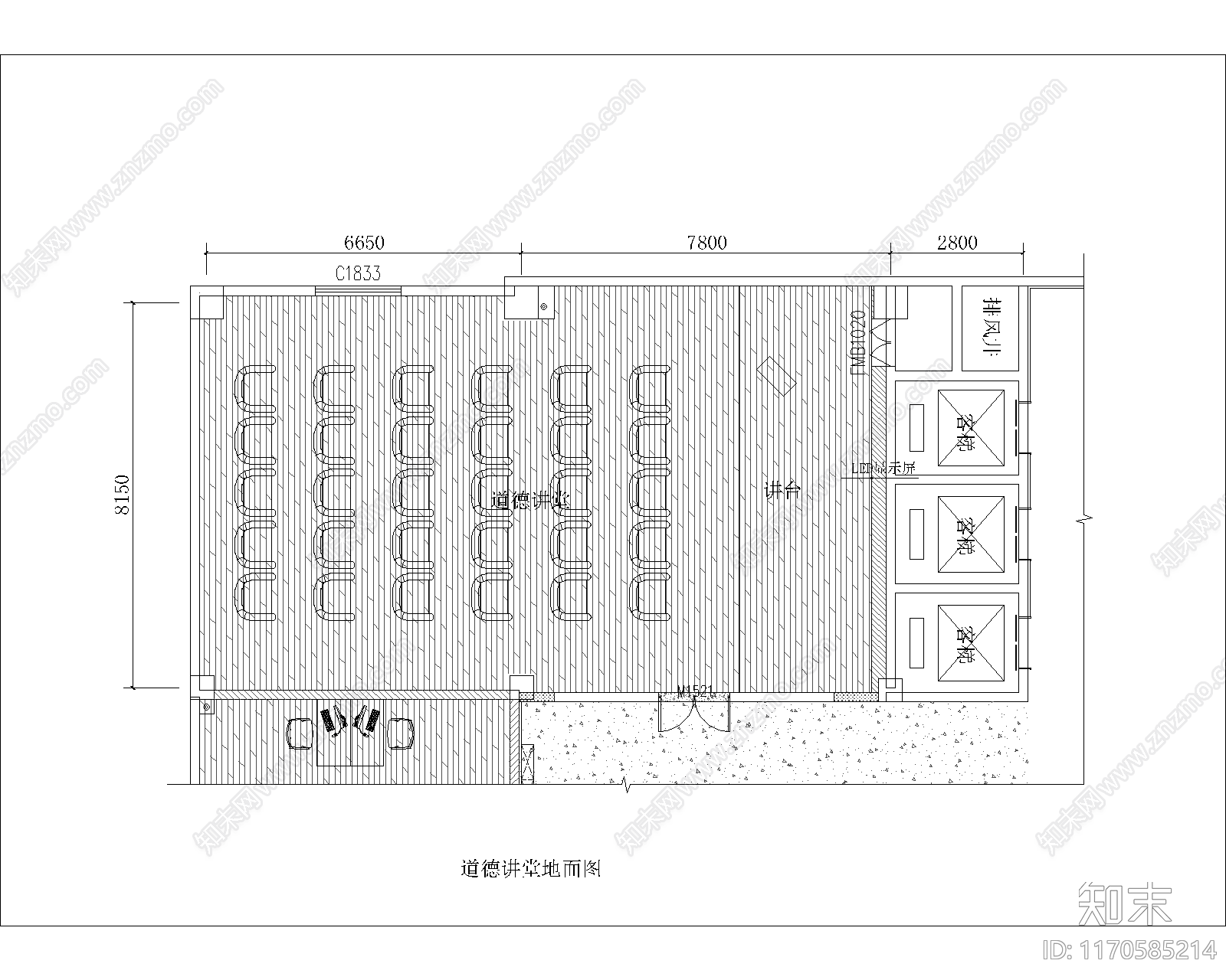 现代简约其他文化空间施工图下载【ID:1170585214】