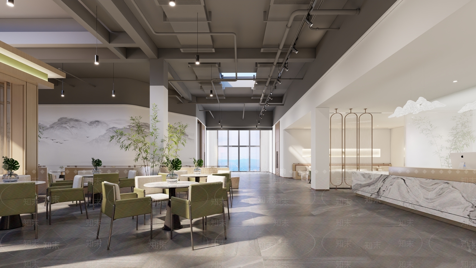 现代新中式商场3D模型下载【ID:1170586649】