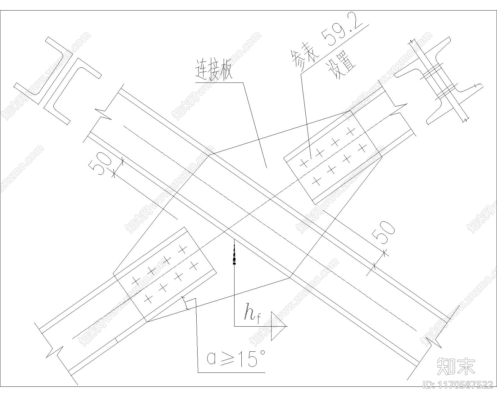 结构节点图cad施工图下载【ID:1170587522】