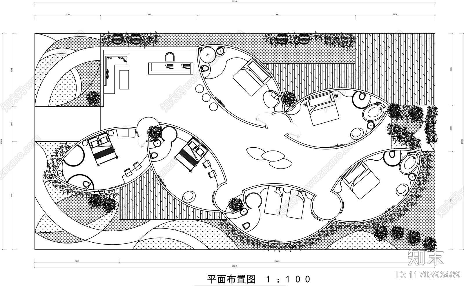 现代民宿施工图下载【ID:1170596489】