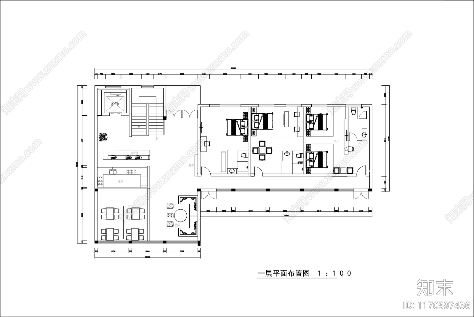 新中式民宿施工图下载【ID:1170597436】