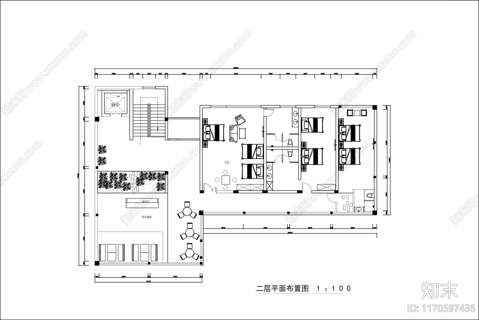 新中式民宿施工图下载【ID:1170597436】