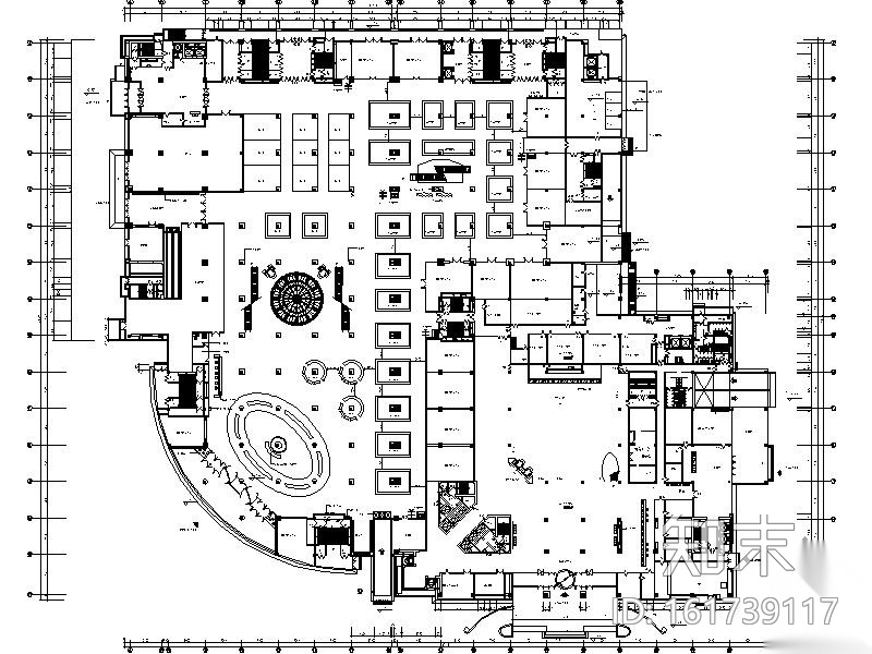 [吉林]购物中心内装饰施工图cad施工图下载【ID:161739117】