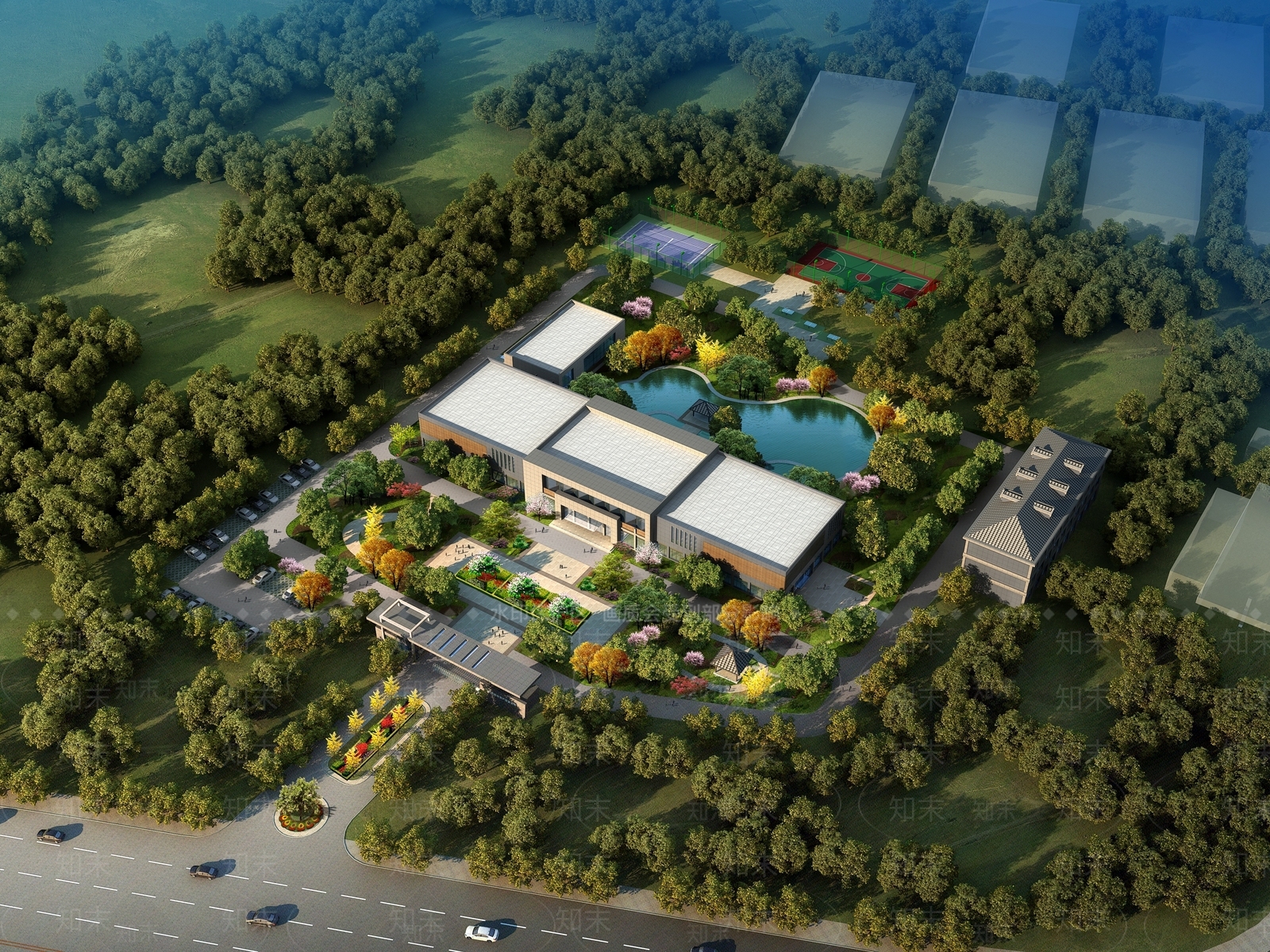 新中式其他文体建筑3D模型下载【ID:1170601578】