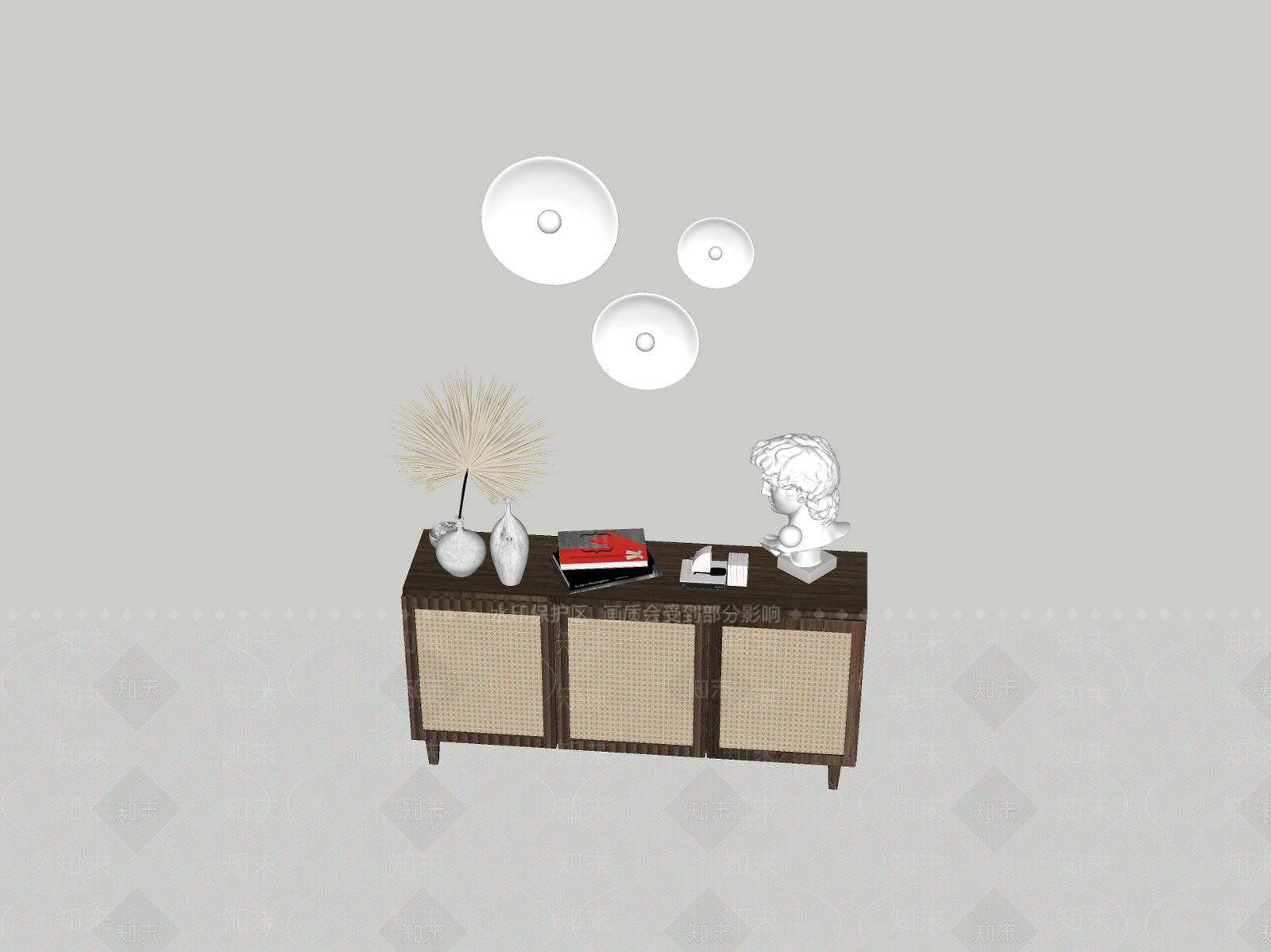 现代储物柜SU模型下载【ID:1170609106】