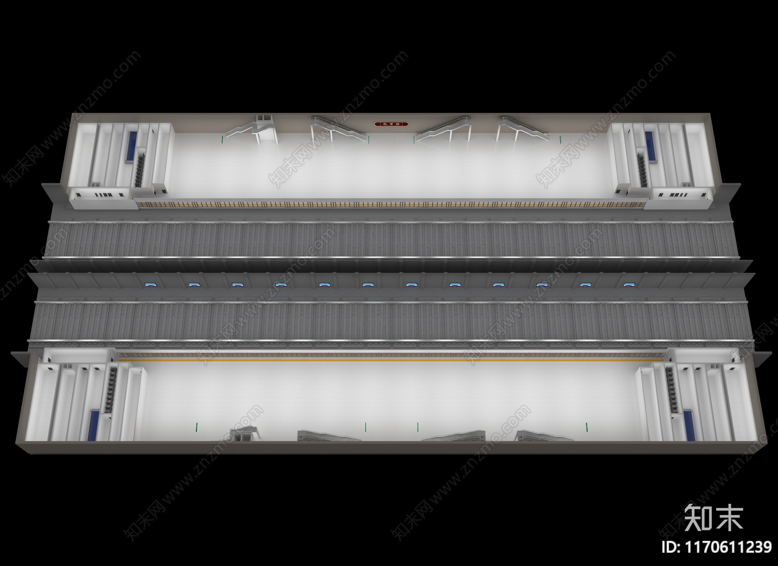 现代车站3D模型下载【ID:1170611239】