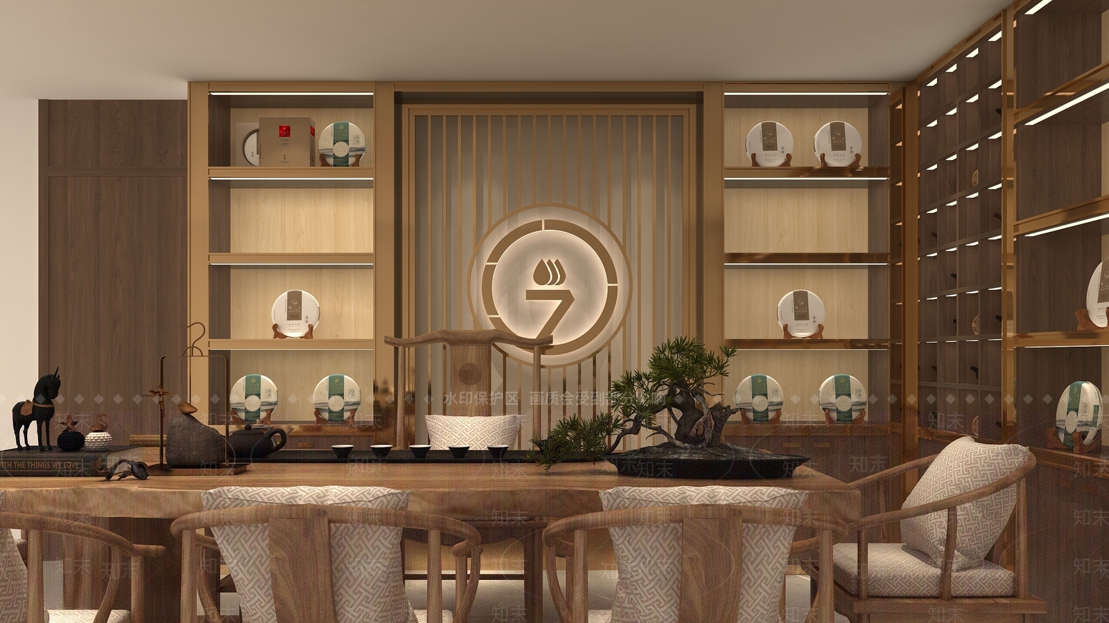 现代茶叶店3D模型下载【ID:1170620248】