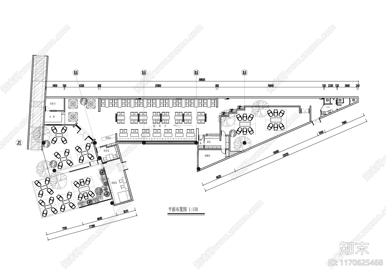 现代其他建筑cad施工图下载【ID:1170625468】