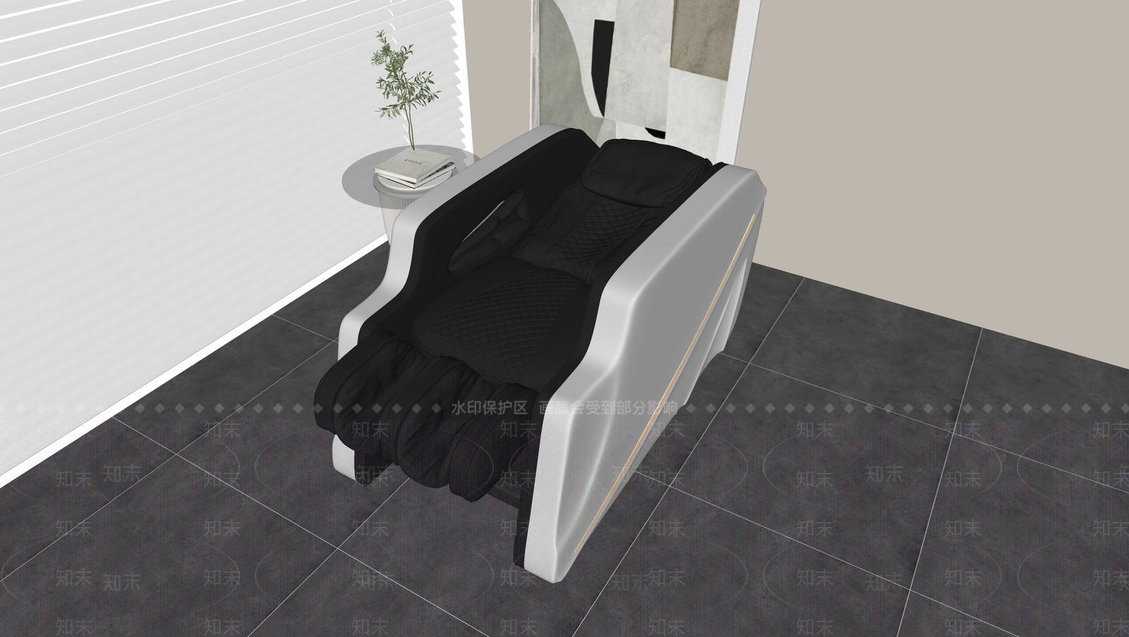 现代按摩椅SU模型下载【ID:1170625575】