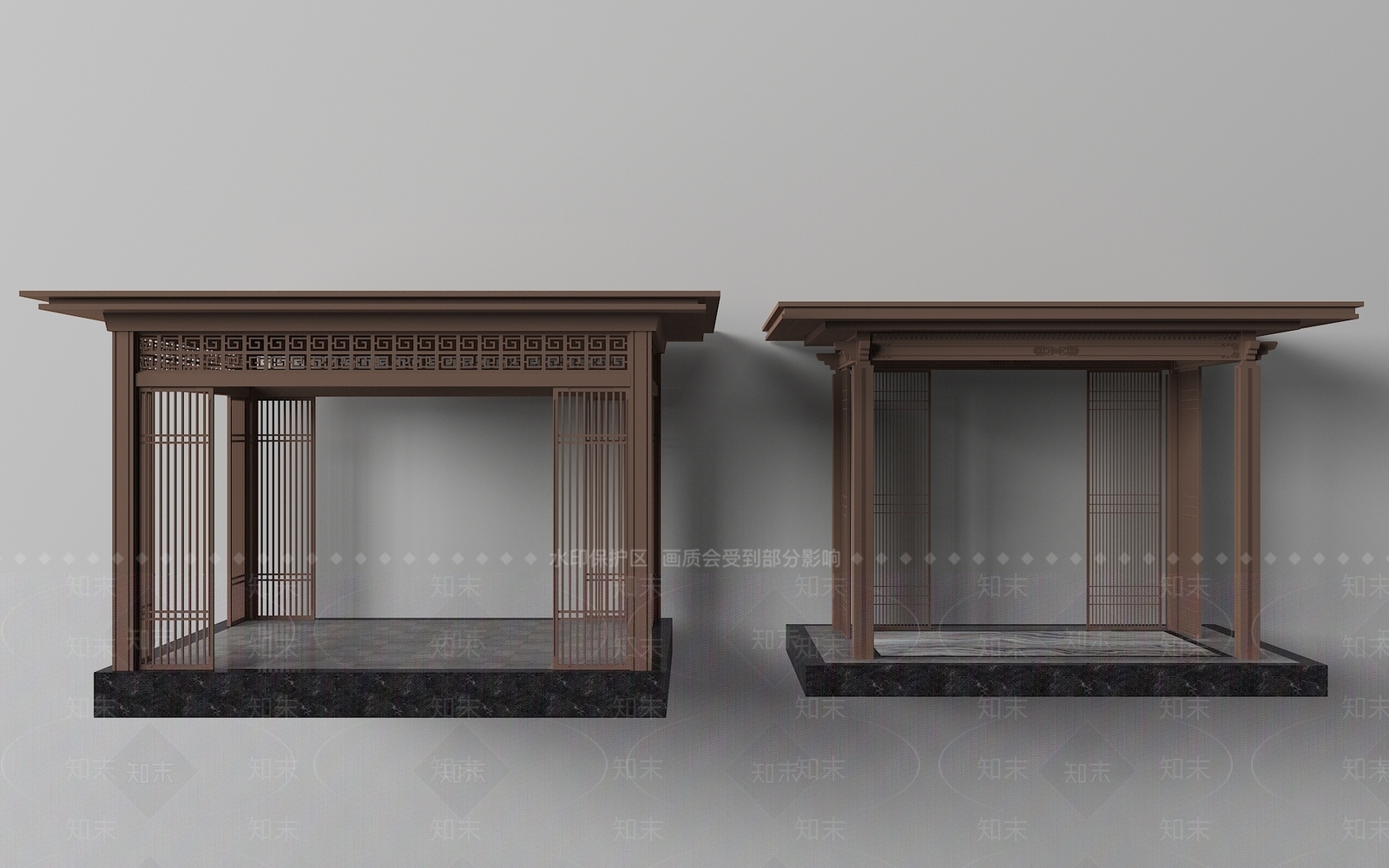 中式亭子3D模型下载【ID:1170627067】