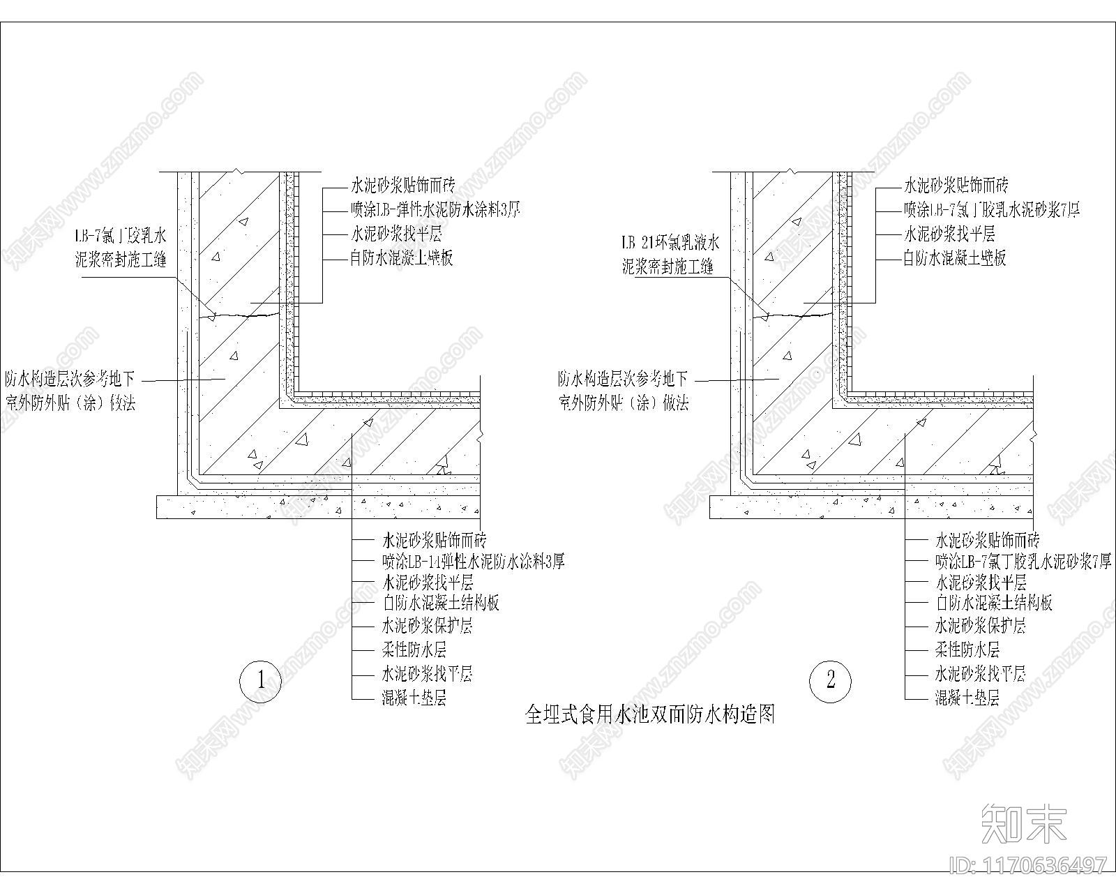 现代厨房设施施工图下载【ID:1170636497】